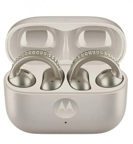 Fone Ear Moto Buds Loop XT2545-1 Bose, Crystals BY Swarovski, Pantone French Oak, Gold, Dourado
