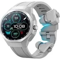 Relógio G-Tide R9 Edge Silver com Fone Bluetooth, IP68 e Anc