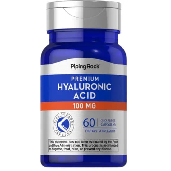 Piping Rock Hyaluronic Acid 100MG 60 Caps