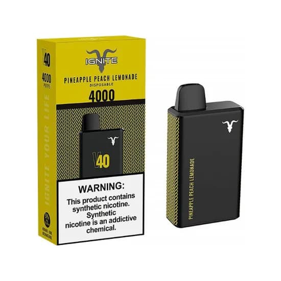 Vaper Ignite V40 4000 Puff Abacaxi Pêssego Limonada