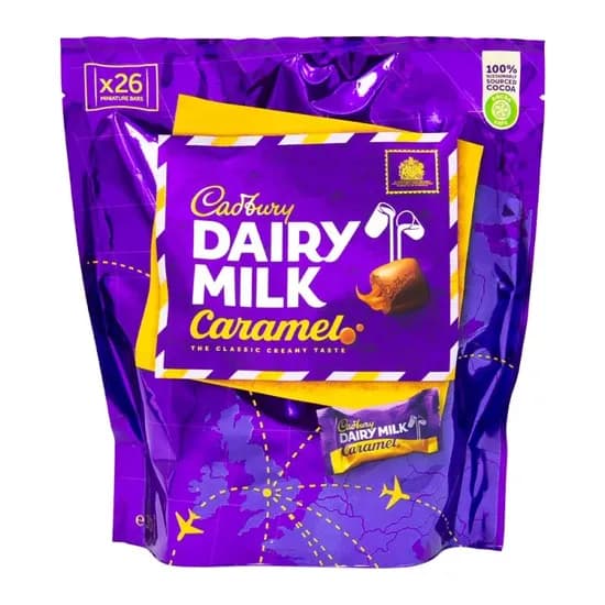 Bombom Ao Leite Cadbury com Caramelo Pacote 300G
