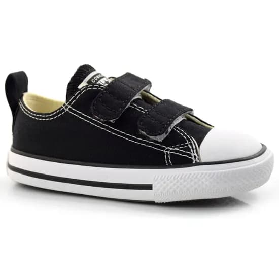Calzado Converse All Star Negro/Blanco Infantil Bebe CK10410002