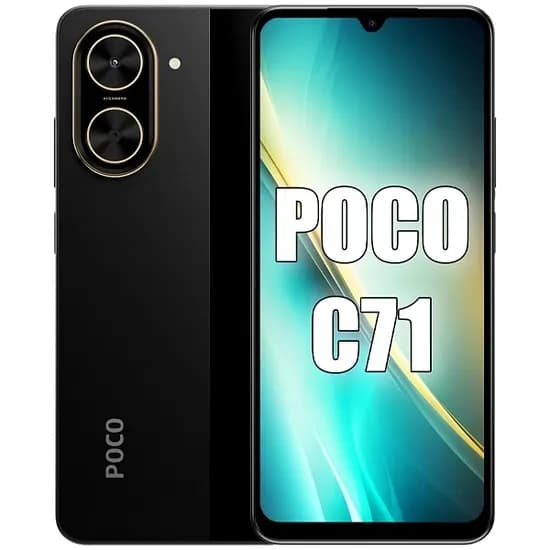 Celular Xiaomi Poco C71 Dual Sim de 64GB/4GB Ram de 6.88" 32MP/8MP - Preto (Global)