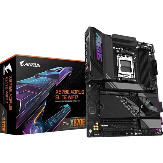 Placa Mãe Gigabyte X870E Aorus Elite Wi-Fi 7 AM5 DDR5 ATX