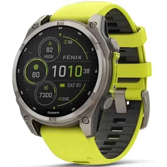 Garmin Reloj GPS Fenix 8 Sapphire Solar 47MM 010-02906-20 Yellow