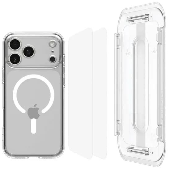 Capa Spigen iPhone 17 Pro Max Ultra Hybrid Pack Magfit ACS09896 - Clear White