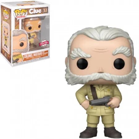 Funko Pop Clue Colonel Mustard W/Revolver *Ex* 53