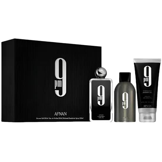 Kit Perfume Afnan 9PM Edp - Masculino 3 Peças