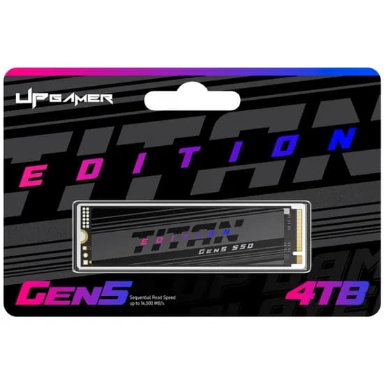 SSD Up Gamer Titan Edition, GEN5, 4TB, M.2 Nvme, Leitura Até 14.000MB/s, Gravação Até 13.000MB/s, UPTITAN14K-G54TB