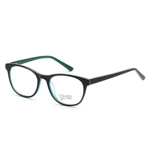 Óculos de Grau Feminino Visard HD116 C5 51-18-140 - Preto e Verde