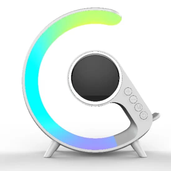 Speaker Luminaria de Mesa Keen KS-01 Charging / RGB / Bluetooth / Microfone - Branco