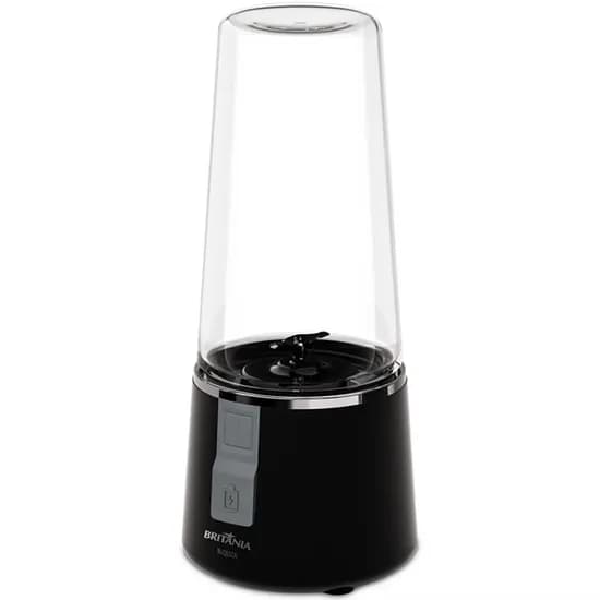 Mini Liquidificador Portátil Britania BLQE02A Recarregável - Preto