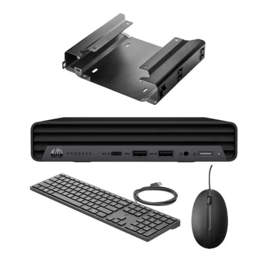 Mini PC HP Prodesk 400 G6 i3-10100 8GB/ 256 SSD/ Freedos/ Teclado/ Mouse/ Soporte