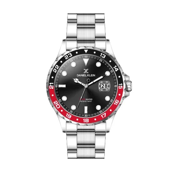 Relógio Analógico Masculino Daniel Klein Premium DK.1.12350-1 - Prata e Preto
