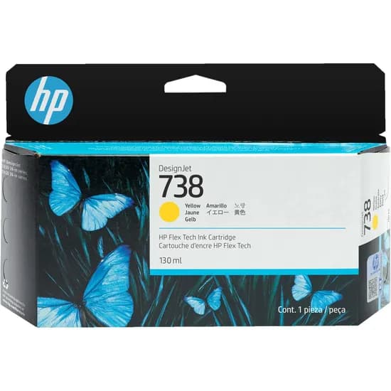 Tinta HP 738 498N7A Yellow 130ML T850