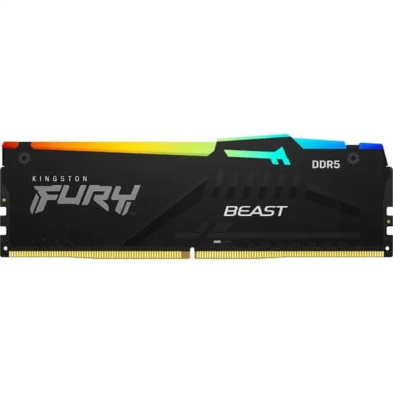 Mem DDR5 16GB 5200 Kingston Fury Beast BLK RGB XMP KF552C40BBA/16 Intel