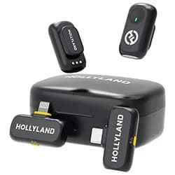 Microfone Hollyland Lark A1 Lavalier Combo Wireless / Lightning / USB-C - Charcoal