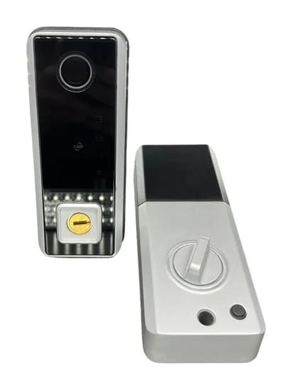 Fechadura Digital S919-7 BT Tuya Ble/Senha/Chave Silver