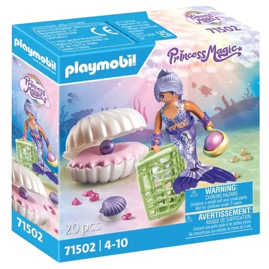 Brinquedo Playmobil Sereia c/Concha de Pérola