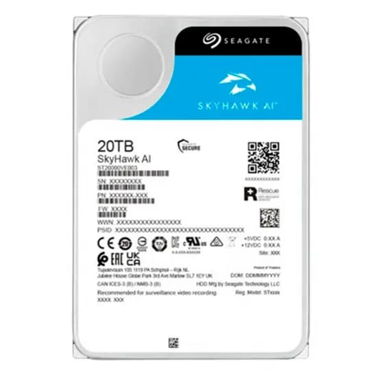 HD 20TB Seagate Skyhawk Ai ST20000VE003 Nas 7200RP 3.5"