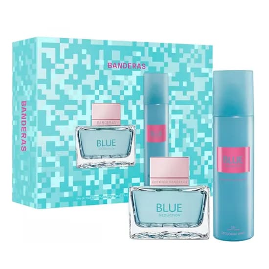 Kit Perfume Antonio Banderas Blue Seduction 80ML Eau de Toilette + Spray Desodorante 150ML Feminino