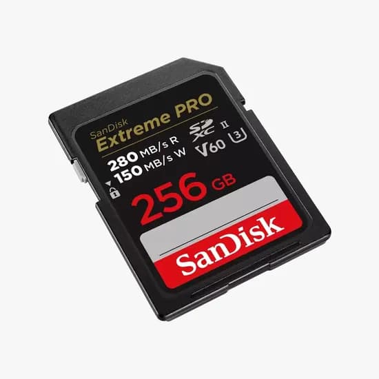 Cartão de Memória SD SDXC Sandisk Extreme Pro 280-150MB/s Uhs-II U3 V60 256 GB (SDSDXEP-256G-GN4IN)