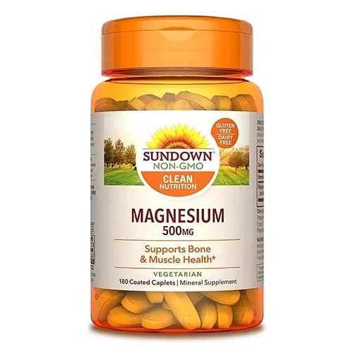 Suplemento Sundown Magnesium 500MG 180 Cápsulas