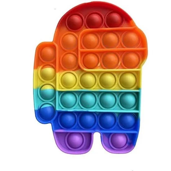 Brinquedo Pop It Fidget Toys Anti Stress Ansiedade Sensorial Mágica Foxmind Push Among US Bubble Bol