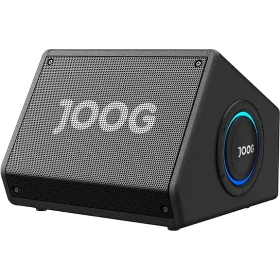 Caixa de Som Portátil Joog JK40 / 220W RMS / USB / Bluetooth / 2 Microfones / Karaokê - Preto