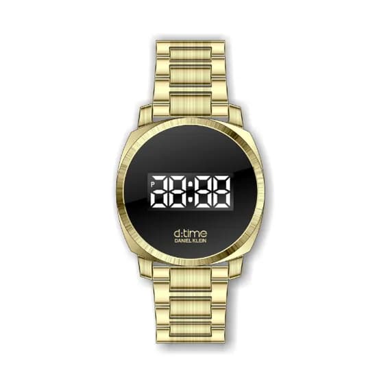 Relógio Digital Masculino Daniel Klein D:Time DK.1.12435-6 - Dourado
