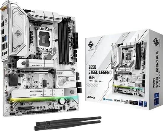 Placa Mãe Asrock Z890 Steel Legend Wifi LGA1851/ 4XDDR5/ PCI-e/ HDMI/ USB-C