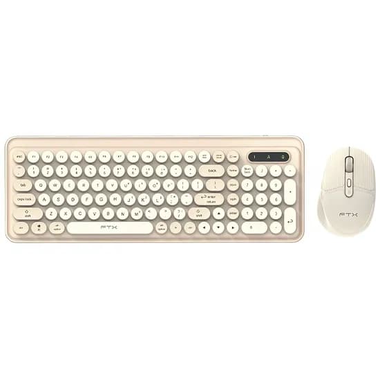 Teclado + Mouse FTX FTXGK02 Sem Fio - Gold (Espanhol)