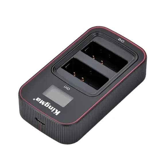 Carregador Kingma LCD USB Duplo DMW-BLF19 Panasonic