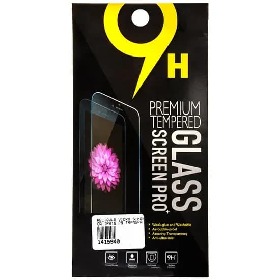 Película para iPhone 16 Pro Premium Tempered Glass Screen Pro+
