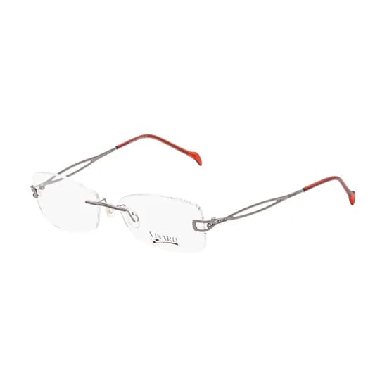 Armação para Óculos de Grau Visard Mod.963 C3 Tam. 50-18-135MM - Vermelho e Prata