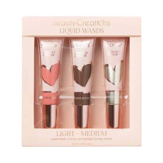 Set de Cosméticos Beauty Creations Flawless Stay Liquid Wand Trio Light-Medium 3 Piezas