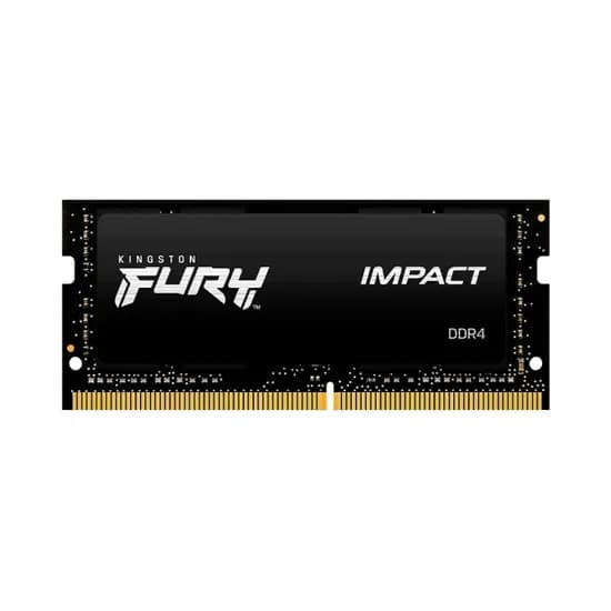 Memória para Notebook Kingston Fury Impact, DDR4 32GB (1X8GB), 3200MHZ, So-DIMM, KF432S20IB/32, Preto