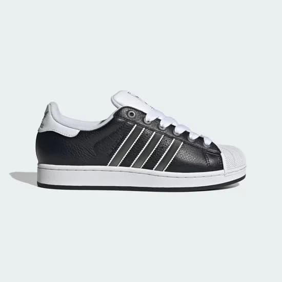 Calzado Adidas Superstar II Negro Blanco