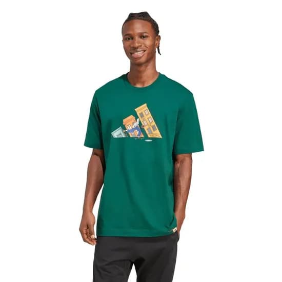 Remera Adidas Doodle Hunt Skate Graphic Tee Verde