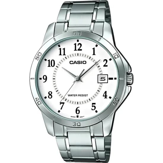 Relógio Casio MTP-V004D-7BUDF Analógico Masculino - Prata/Branco