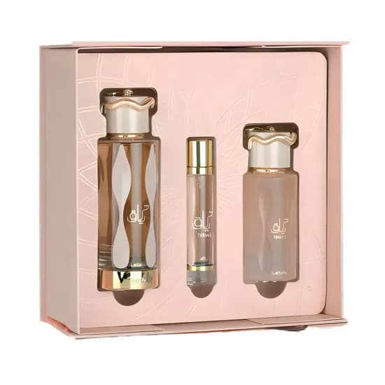 Kit Lattafa Teriaq Edp (F) 100ML + Perfume 12ML + Hair Mist 50ML