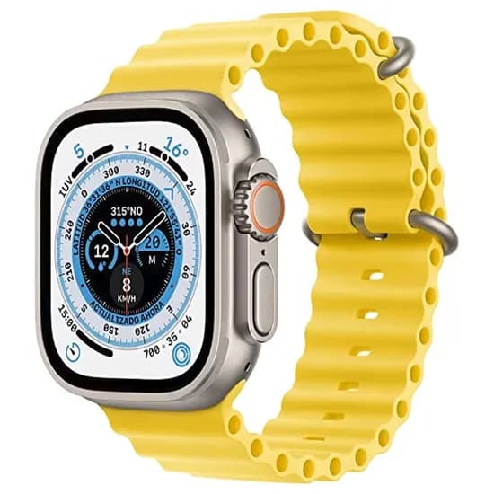 Relogio Smartwatch T900 Ultra 2 / 49MM / com Bluetooth - Amarelo