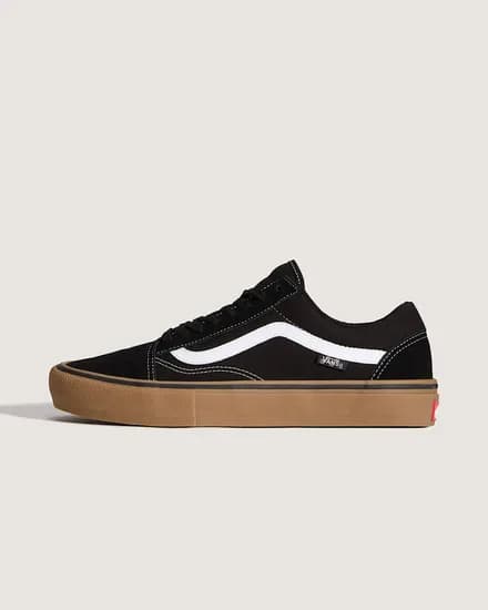 Calzado Vans Skate Old Skool Negro Suela Marron
