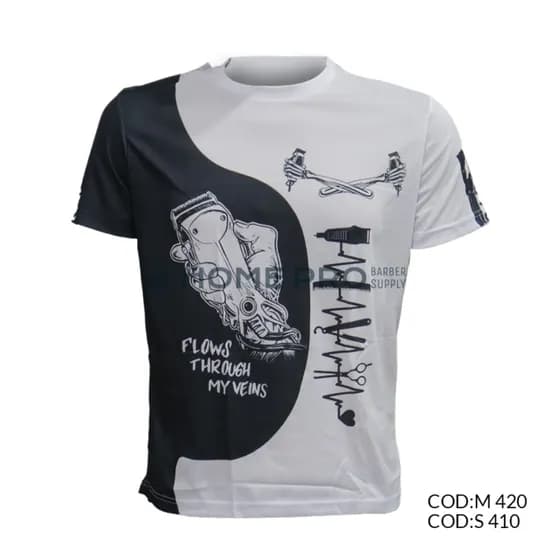 Camiseta de Barbeiro Tamanho M