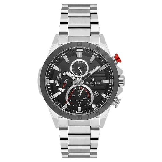 Relogio Analógico Masculino Daniel Klein DK.1.13992-1 Exclusive Gent / Pulseira de Aço Inoxidável - Prata/Preto