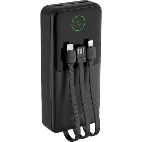 Carregador Portátil G-Tide EASY1 10.000 Mah 5 Saídas USB e USB-C - Preto