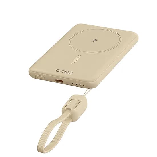 Carregador Portátil G-Tide Slim 01 5000MAH - Bege