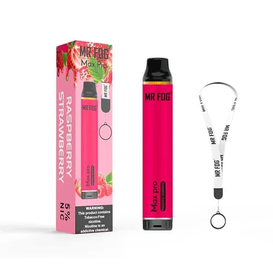 Vaper MR.Frog Max Pro 6.0ML Raspberry Strawberry 1600 Puff