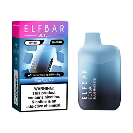 Pod Descartável Elf Bar BC15K Blue Razz Ice