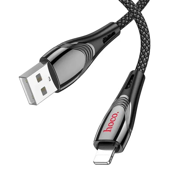 Cable USB-A IP Negro 2.4A U133 Hoco